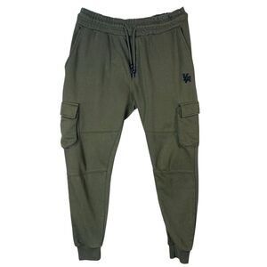 Men's Olive Cargo Jogger Pants
